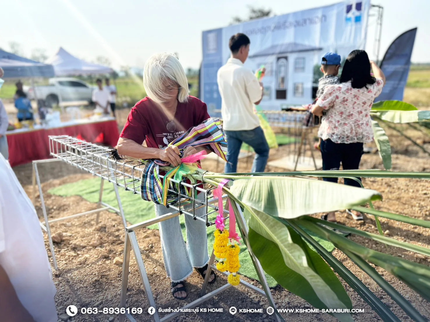 พิธีลงเสาเอก คุณทิพย์สุดา