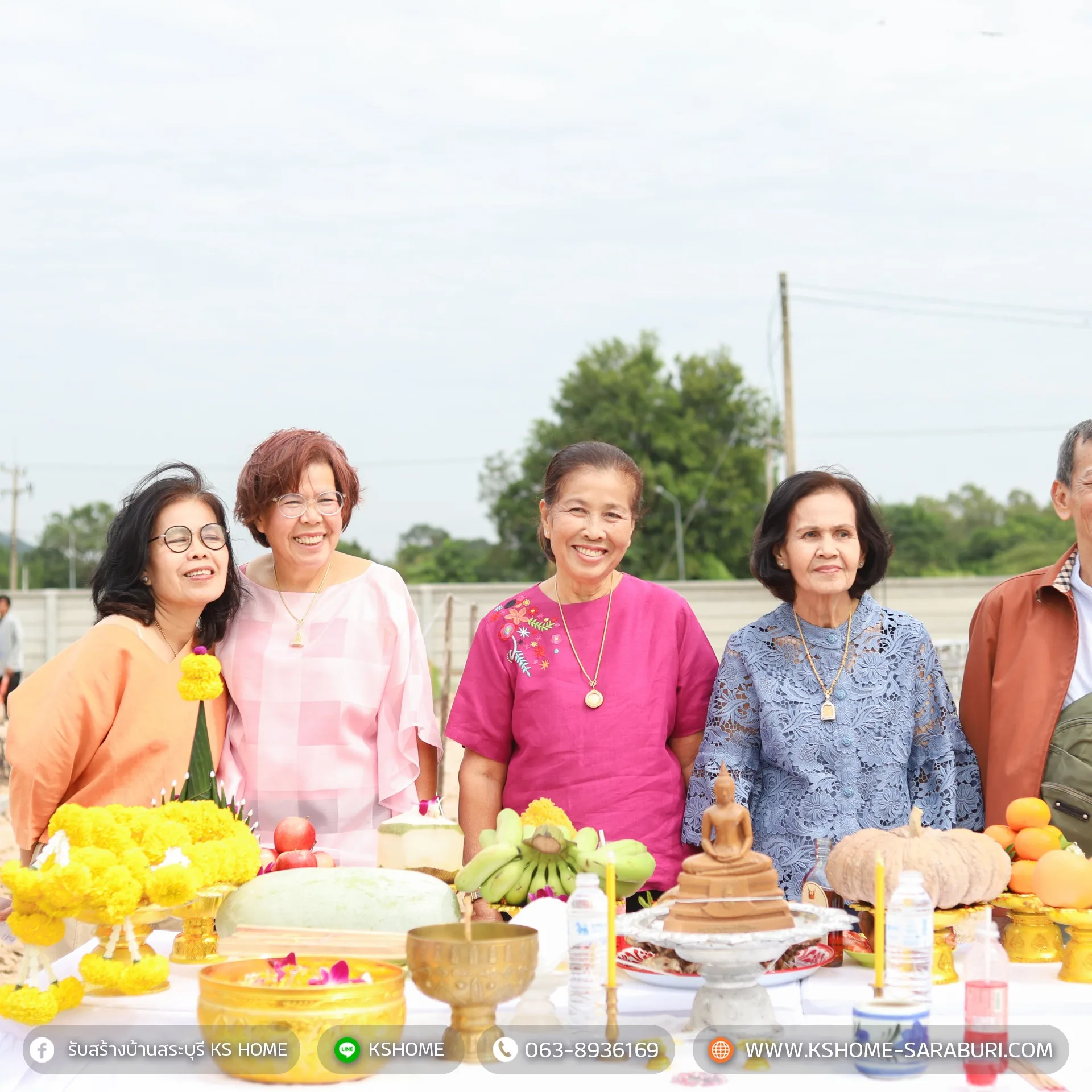 พิธีลงเสาเอก คุณนุสรา